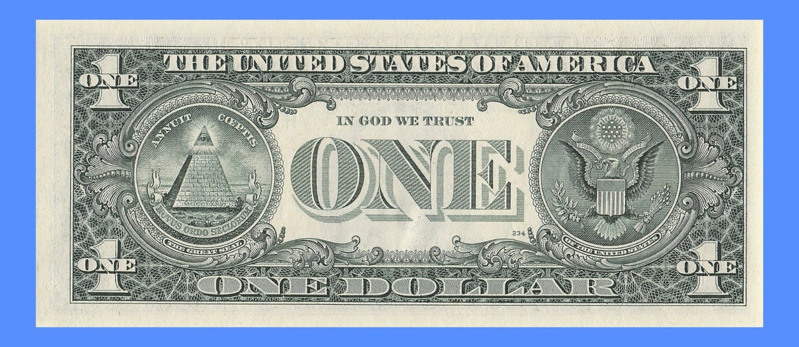 Repeater Fancy Serial Number One Dollar Bill 9s 1s 2s 6s 1988 HA Block
