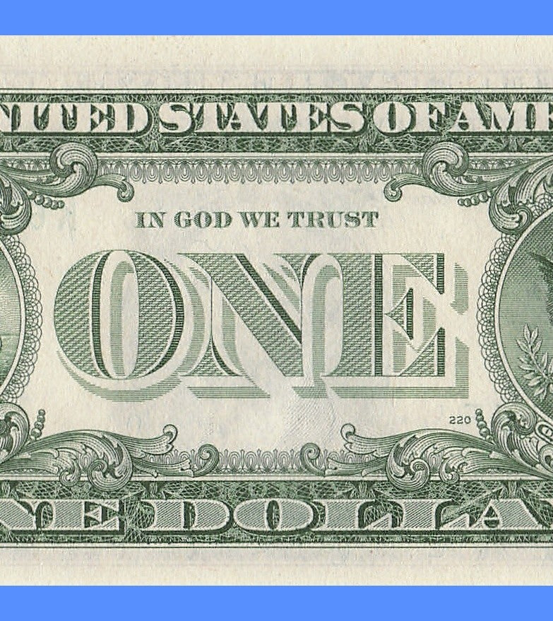 Radar Fancy Serial Number One Dollar Bill 1985 2s 5s 6s 7s KF Block