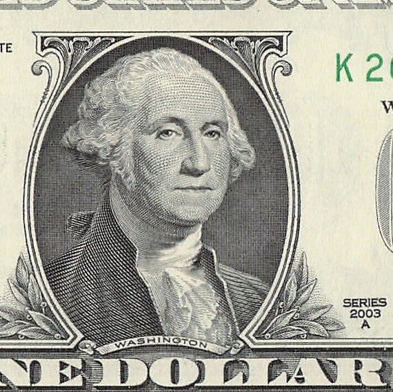 Radar Fancy Serial Number One Dollar Bill 1s 2s 6s 2003A KG Block