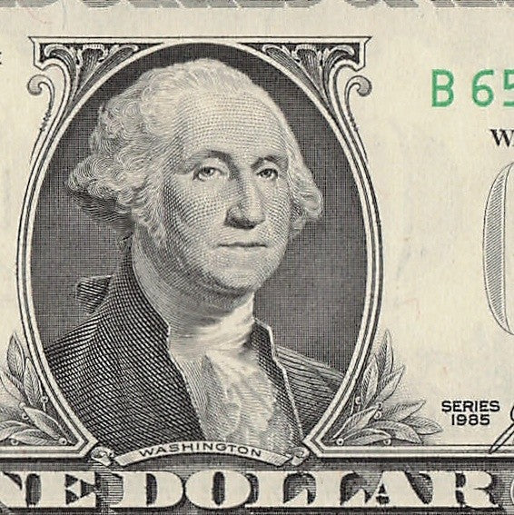 Repeater Fancy Serial Number One Dollar Bill 1985 2s 5s 6s BB Block