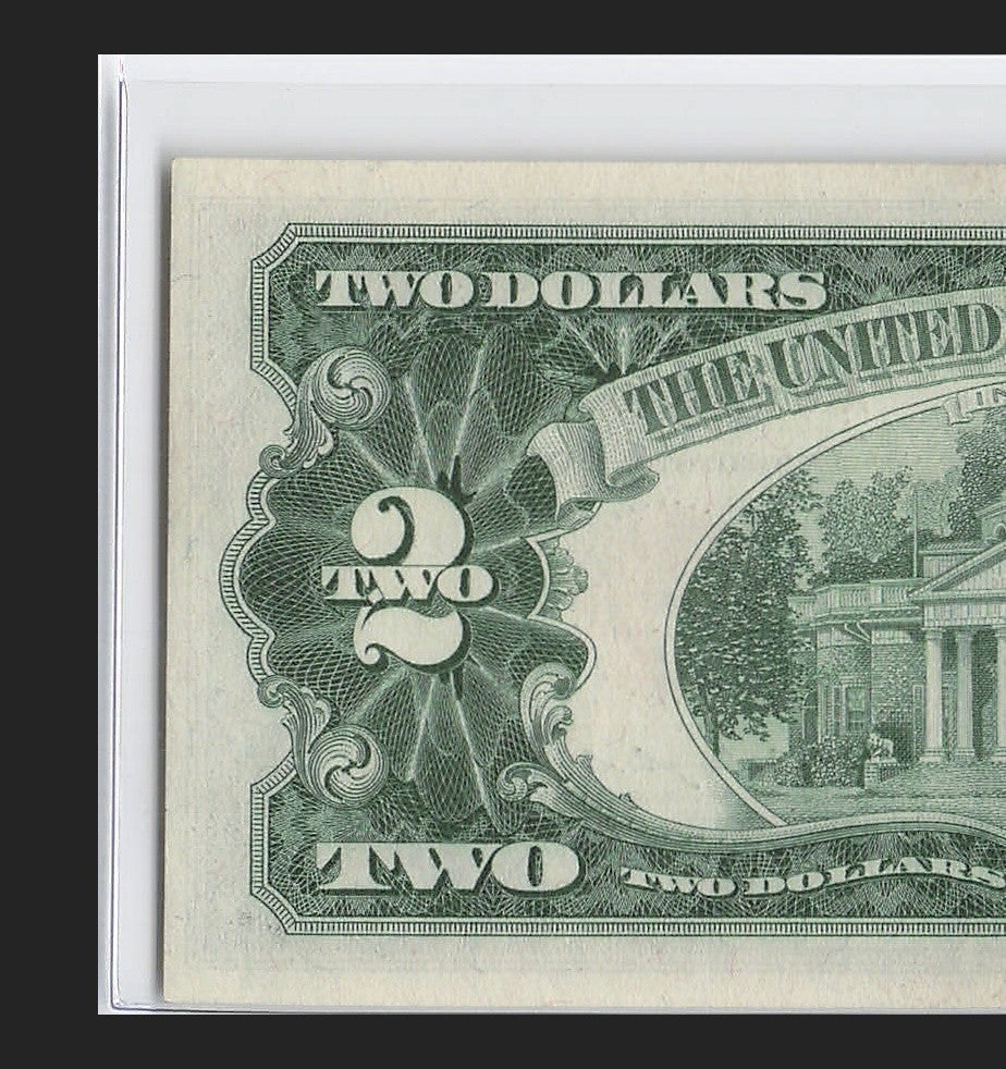 Four in a Row 6s Fancy Serial Number Two Dollar Red Seal 1963 $2 POS 3