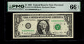 Low Serial Number 20 Fancy Serial Number One Dollar Bill PMG D00000020B