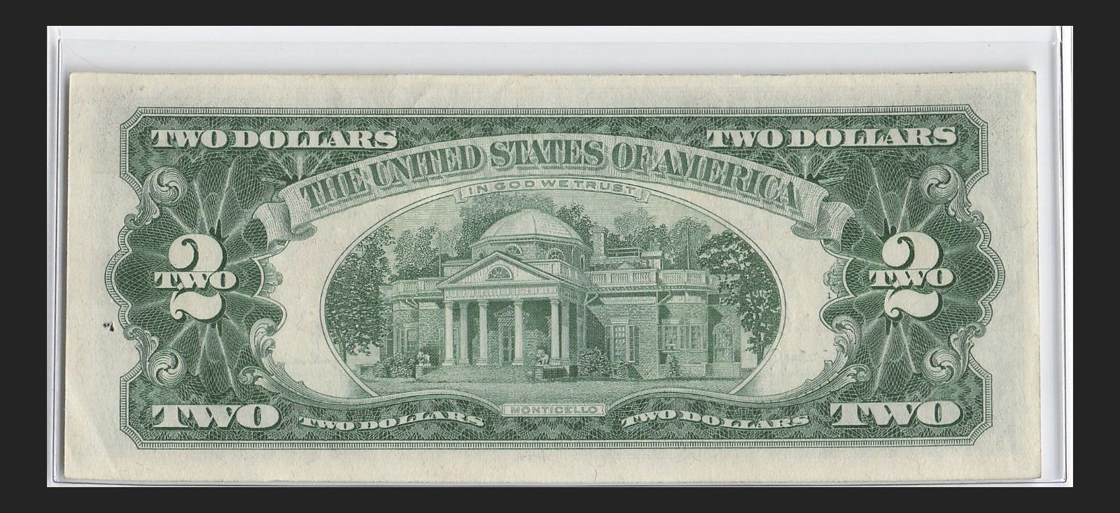 Trinary Fancy Serial Number Two Dollar Red Seal 1963 0s 4s 6s