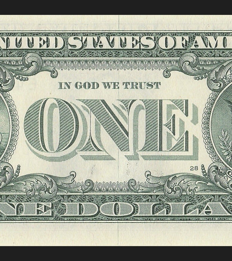Seven of a Kind 4s One Dollar Bill Fancy Serial Number 2021 $1 EA Block