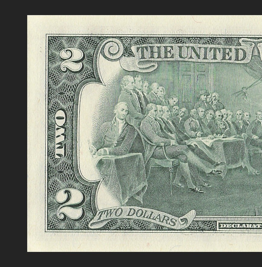 Binary Low Serial Number Star Note Two Dollar Bill H00002202* 2s 0s St Louis