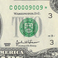 Binary Low Serial Number Star Note Two Dollar Bill C00009009* 9s 0s Philadelphia