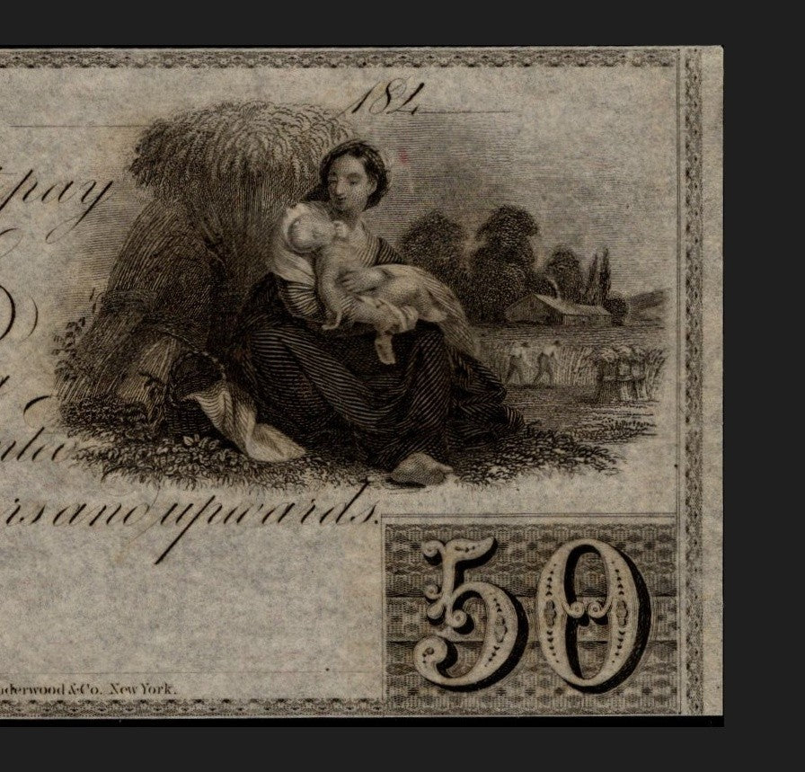 Williams Port Obsolete Maryland 1840s Era UNC 50 Cent Buying 1 Note