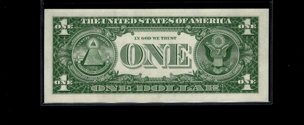 Trinary Silver Certificate One Dollar Bill 1s 7s 8s 1957A UNC