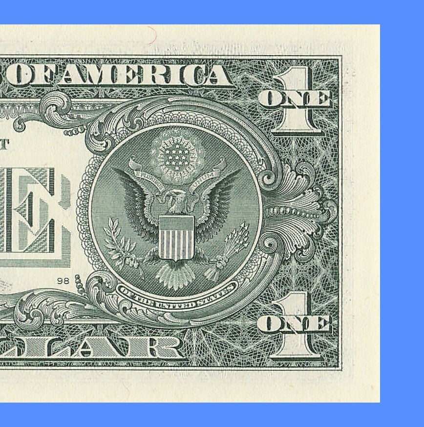 Repeater Fancy Serial Number One Dollar Bill 2s 7s 6s 9s 2006 AF Block