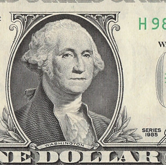 Repeater Fancy Serial Number One Dollar Bill 1985 9s 8s 2s 6s HA Block