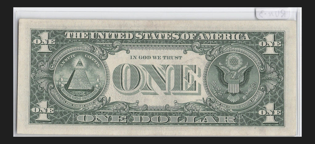 Star Note One Dollar Bill 1969 $1 K* Block Dallas Run 3 UNC