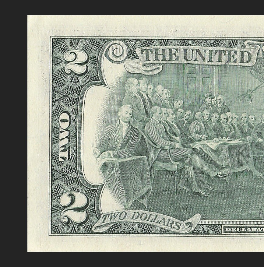 Binary Low Serial Number Star Note Two Dollar Bill G00002220* 2s 0s Chicago