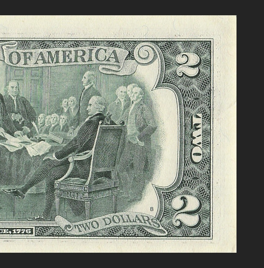 Binary Low Serial Number Star Note Two Dollar Bill G00002220* 2s 0s Chicago