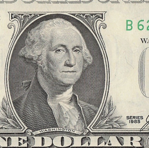 Radar Fancy Serial Number One Dollar Bill 1985 2s 6s 7s 8s BB Block Palindrome