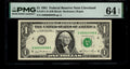 Low Serial Number 98 Fancy Serial Number One Dollar Bill PMG D00000098B