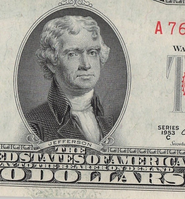 Mini Super Repeater Fancy Serial Number Two Dollar Red Seal 1953C 76s