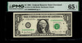 Low Serial Number 85 Fancy Serial Number One Dollar Bill PMG D00000085B