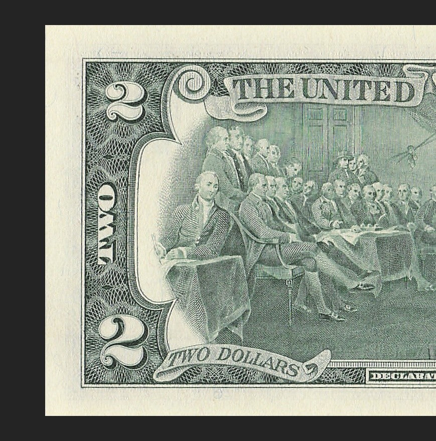 Binary Low Serial Number Star Note Two Dollar Bill E00004040* 4s 0s Richmond