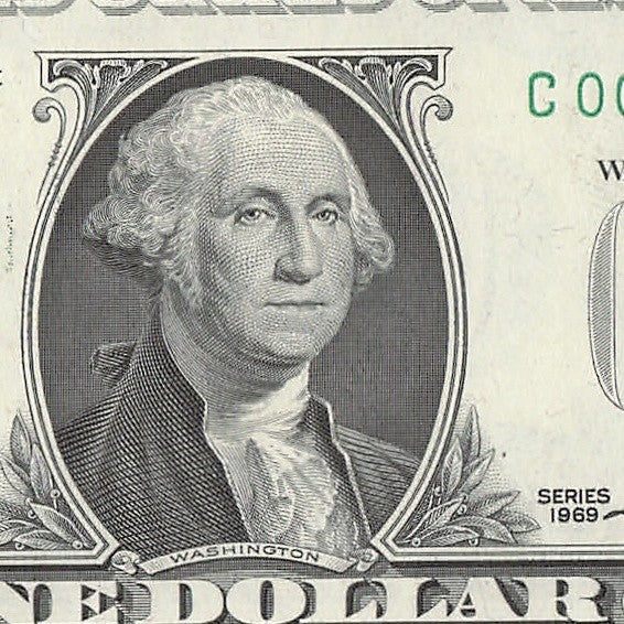 Star Note One Dollar Bill 1969 $1 C* Block Philadelphia Run 1 640K Low Serial