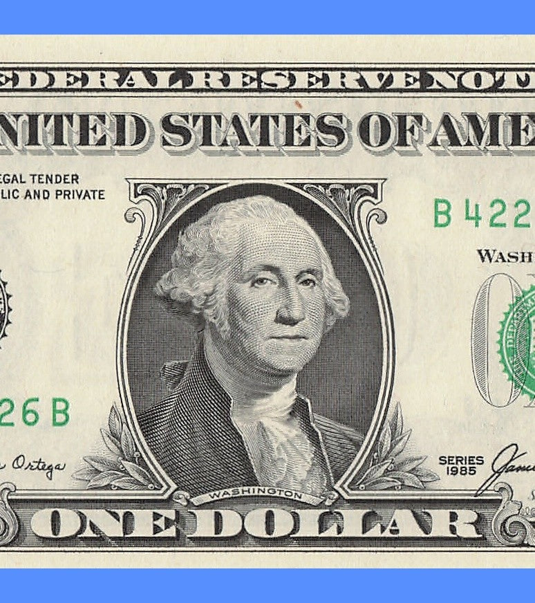 Repeater Fancy Serial Number One Dollar Bill 1985 2s 4s 6s BB Block