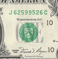 Radar Fancy Serial Number One Dollar Bill 1981 2s 5s 6s 9s JL