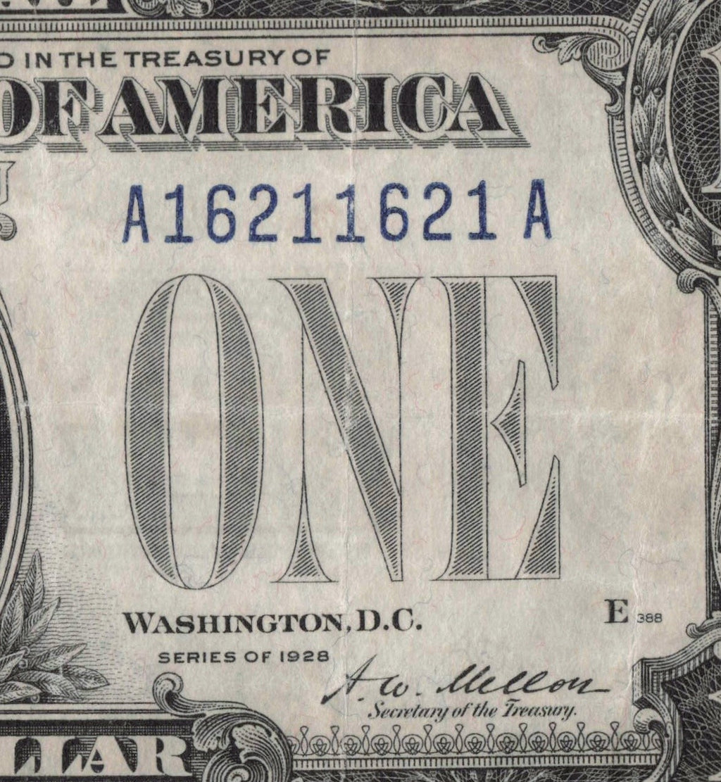 Repeater Fancy Serial Number Funny Back Silver Certificate 1s 2s 6s Trinary