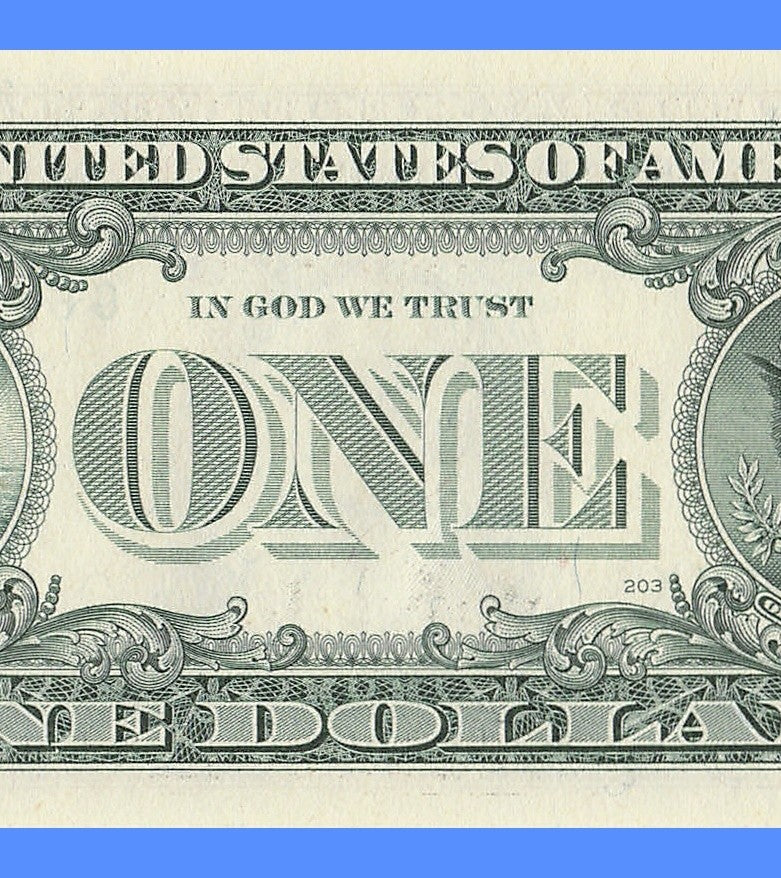 Repeater Fancy Serial Number One Dollar Bill 1985 2s 4s 6s GK Block Trinary