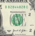 Radar Fancy Serial Number One Dollar Bill 2021 $1 BC Palindrome 2s 4s 8s