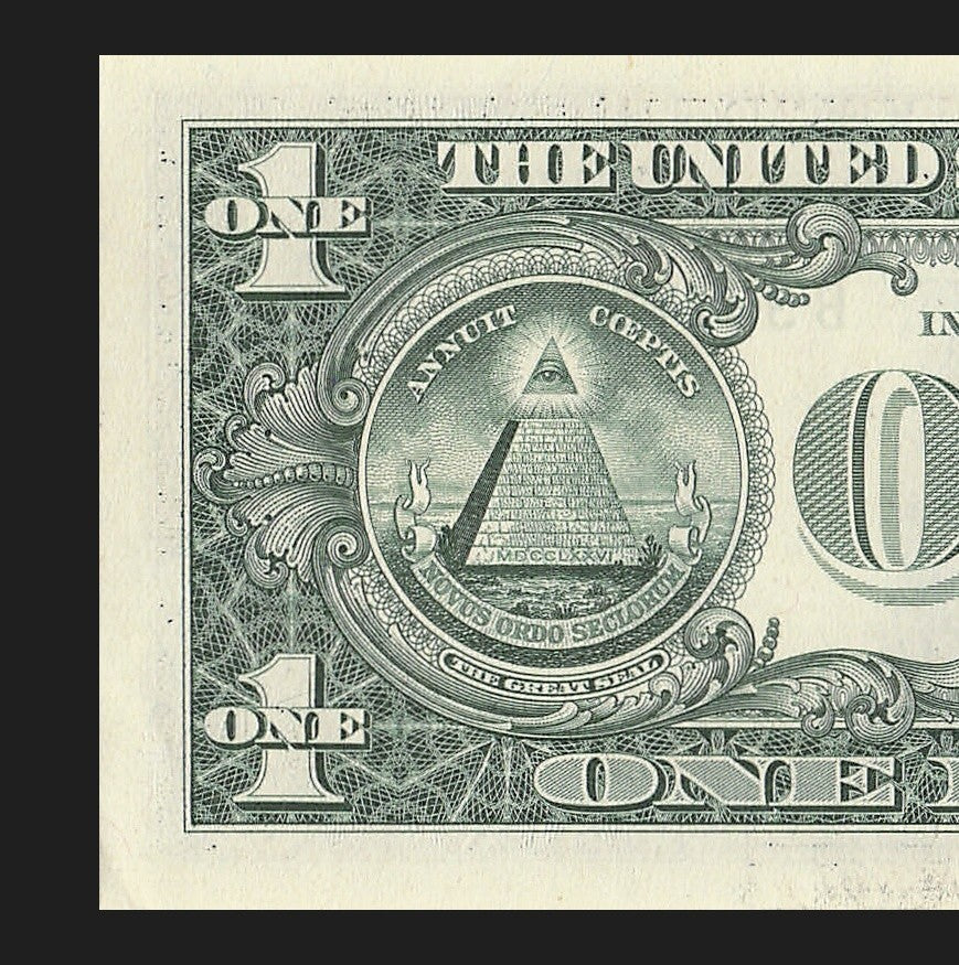 Binary Repeater Fancy Serial Number One Dollar Bill 3s 7s 2021 BA Block $1