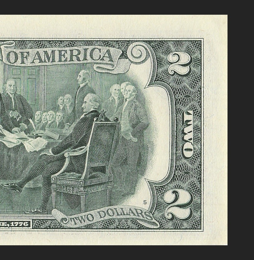 Binary Low Serial Number Star Note Two Dollar Bill H00006006* 6s 0s St Louis