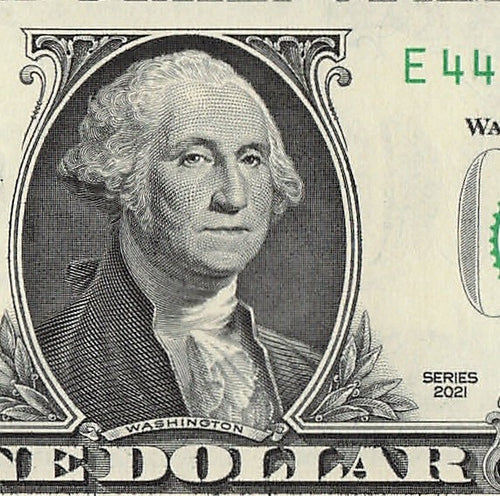 Binary Fancy Serial Number One Dollar Bill 2021 $1 Six of a Kind 4s 9s