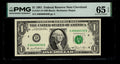 Low Serial Number 30 Fancy Serial Number One Dollar Bill PMG D00000030B