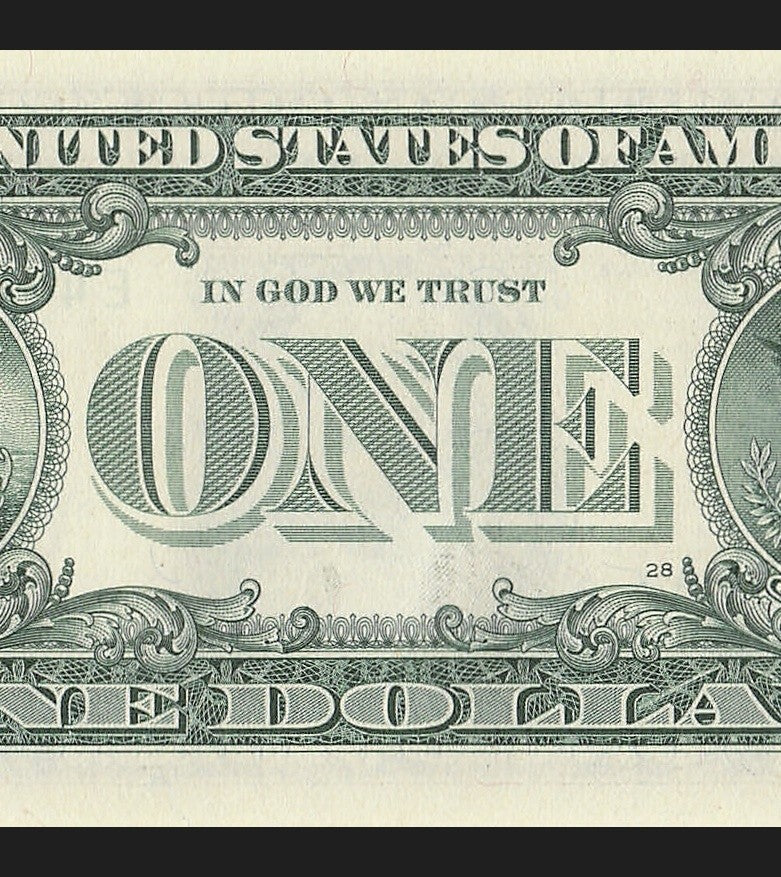 Binary Fancy Serial Number One Dollar Bill 2021 $1 Six of a Kind 4s 9s