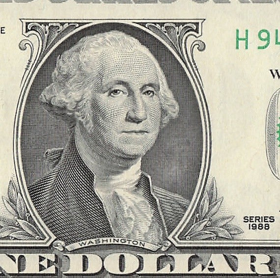 Repeater Fancy Serial Number One Dollar Bill 9s 4s 2s 6s 1988 HA Block