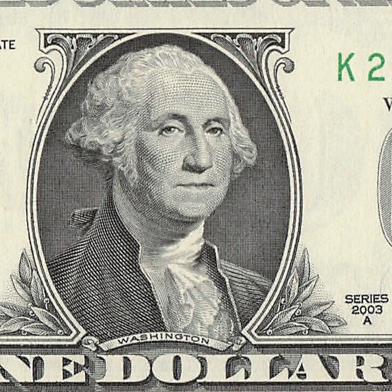 Radar Fancy Serial Number One Dollar Bill 3s 2s 6s 2003A KG Block