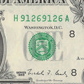 Repeater Fancy Serial Number One Dollar Bill 9s 1s 2s 6s 1988 HA Block