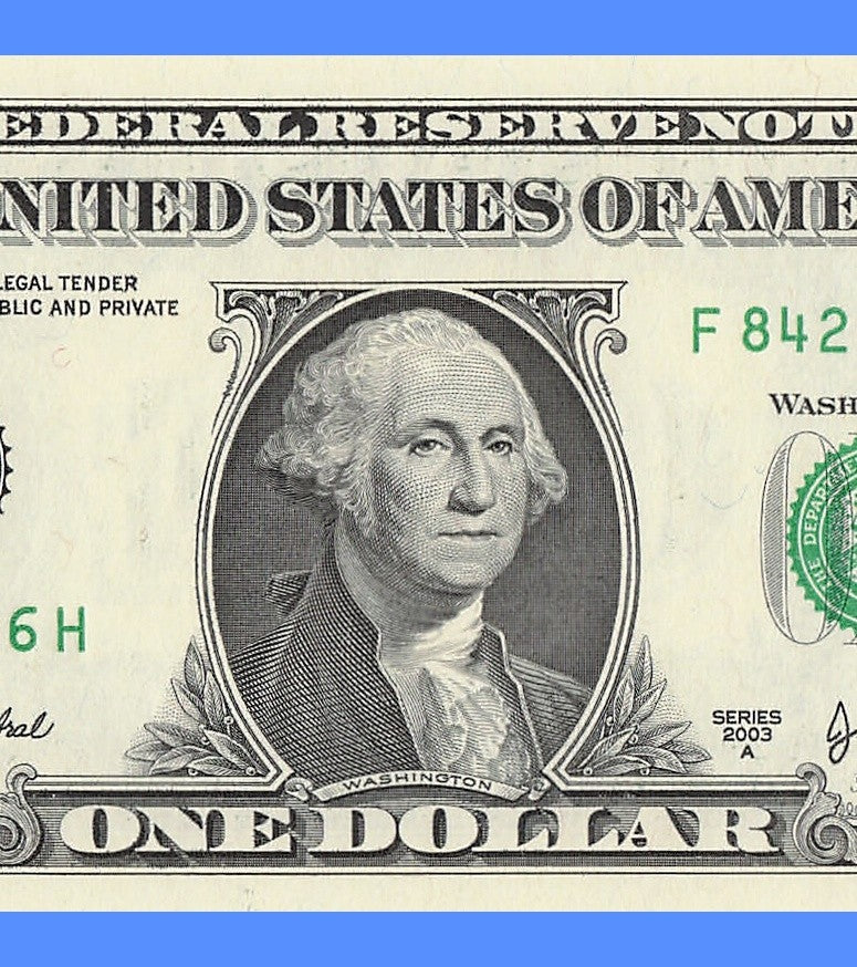 Repeater Fancy Serial Number One Dollar Bill 2s 4s 6s 8s 2003A FH Block