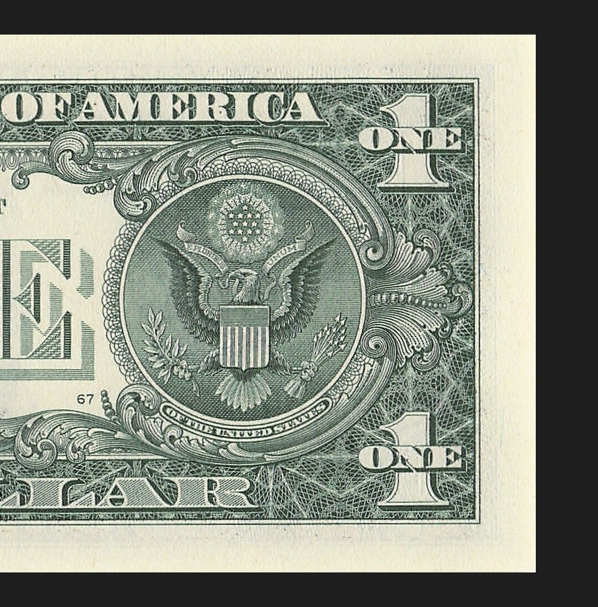 Seven of a Kind 6s One Dollar Bill Fancy Serial Number 2021 $1 KA Block