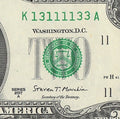 Binary Two Dollar Bill Fancy Serial Number 2017A $2 Dallas Binary 3s 1s