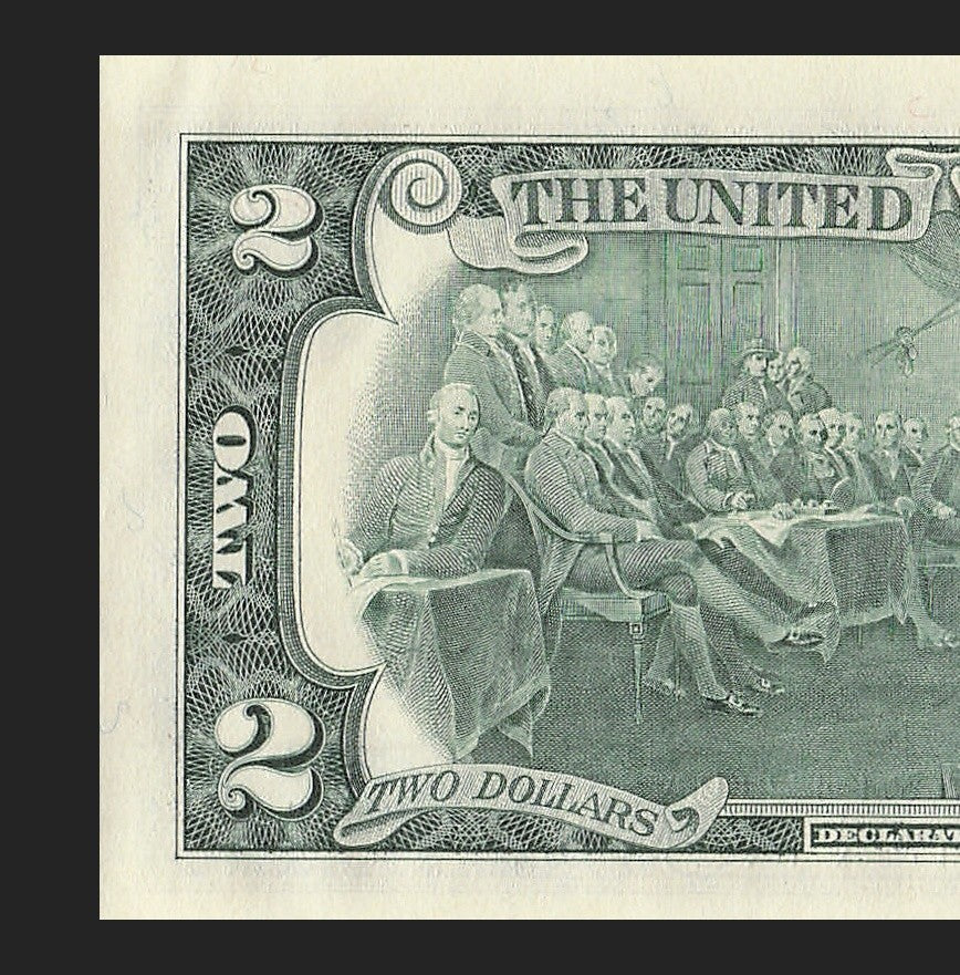 Binary Low Serial Number Star Note Two Dollar Bill H00004404* 4s 0s St Louis
