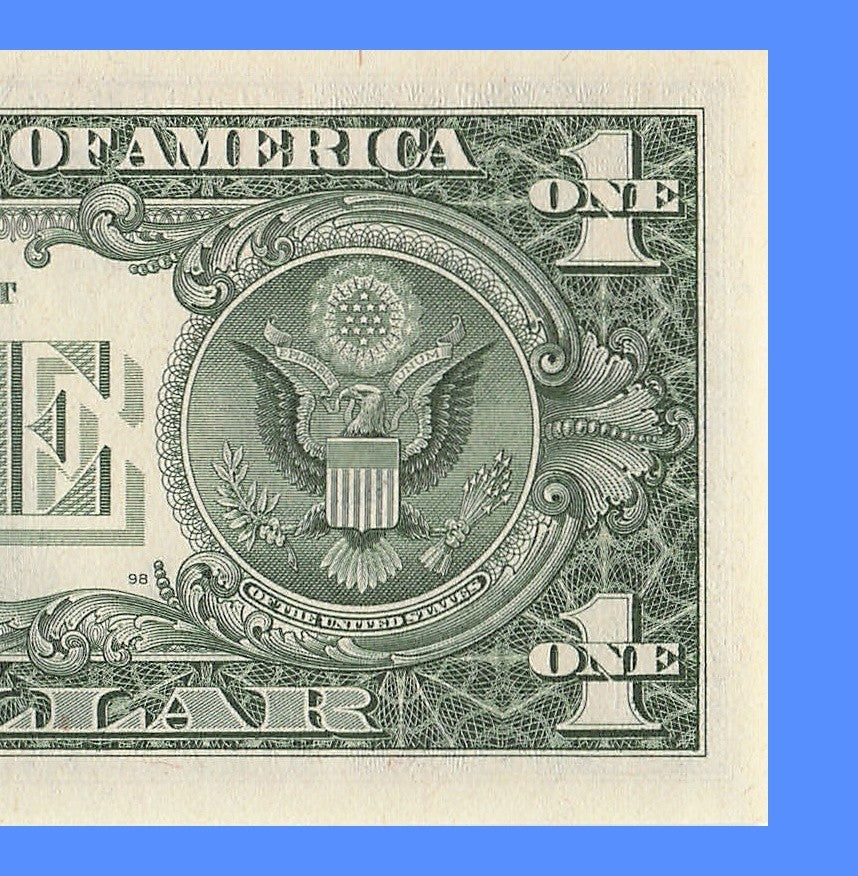 Repeater Fancy Serial Number One Dollar Bill 1985 2s 6s 9s DC Block