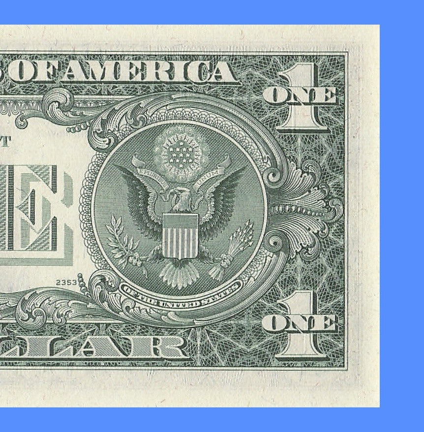 Repeater Fancy Serial Number One Dollar Bill 1977 Richmond 0s 2s 3s 6s DB