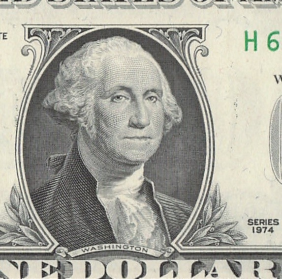Radar Fancy Serial Number One Dollar Bill 1974 St Louis Trinary 2s 5s 6s HC