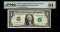 Low Serial Number 52 Fancy Serial Number One Dollar Bill PMG D00000052B