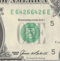 Repeater Fancy Serial Number One Dollar Bill 1985 2s 4s 6s EE Block Trinary