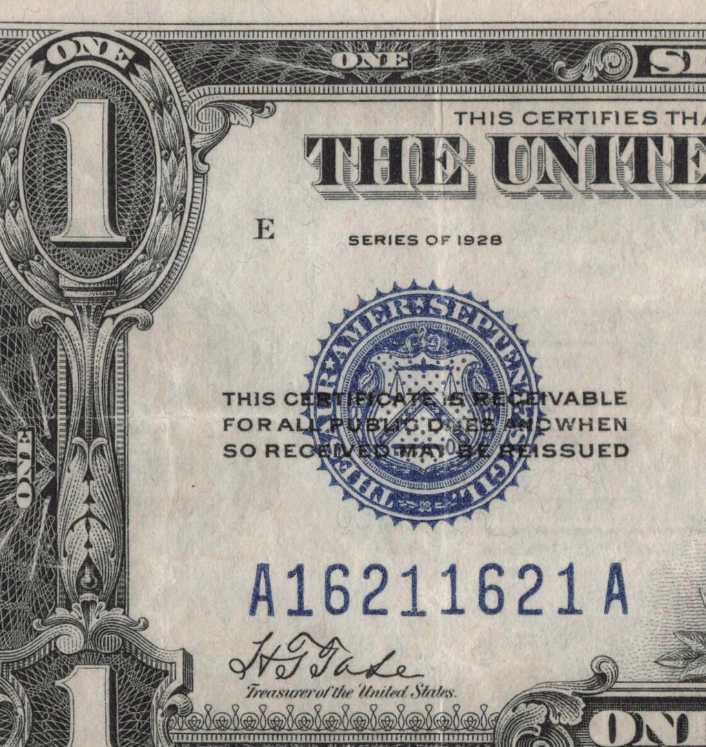 Repeater Fancy Serial Number Funny Back Silver Certificate 1s 2s 6s Trinary