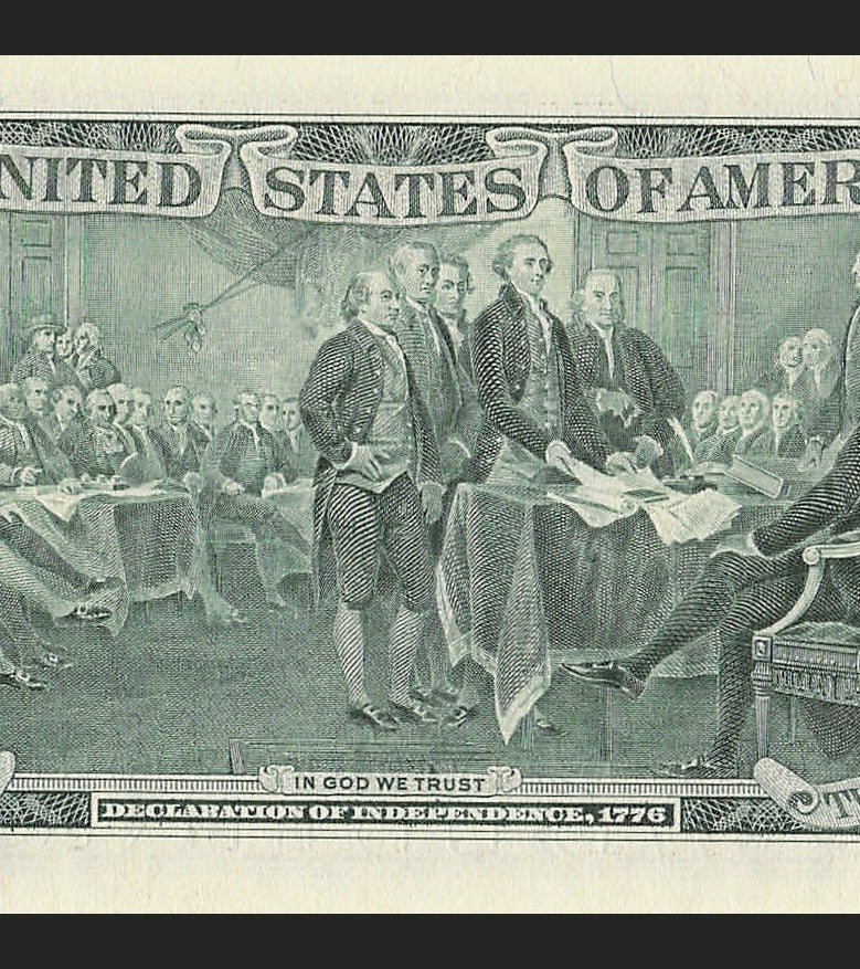 Binary Low Serial Number Star Note Two Dollar Bill L00004440* 4s 0s 444