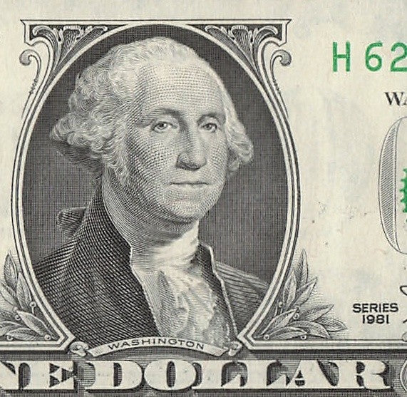 Radar Fancy Serial Number One Dollar Bill 1981 2s 1s 6s 7s HA