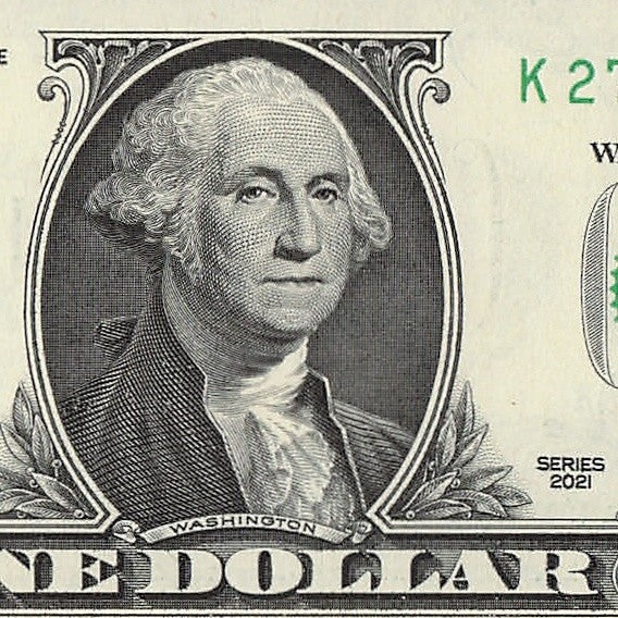 Radar Fancy Serial Number One Dollar Bill 2021 $1 KC Palindrome 2s 7s 3s 5s