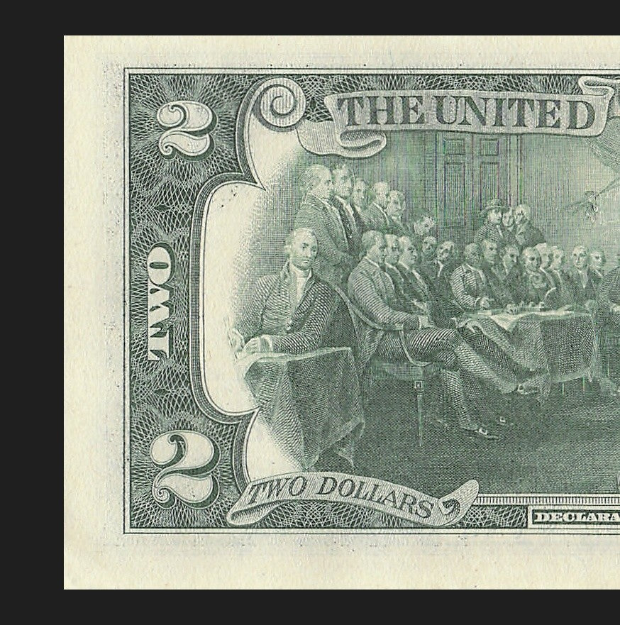 2021 $2 Two Dollar Bill Binary Radar Fancy Serial Number 0s 8s Janet Yellen